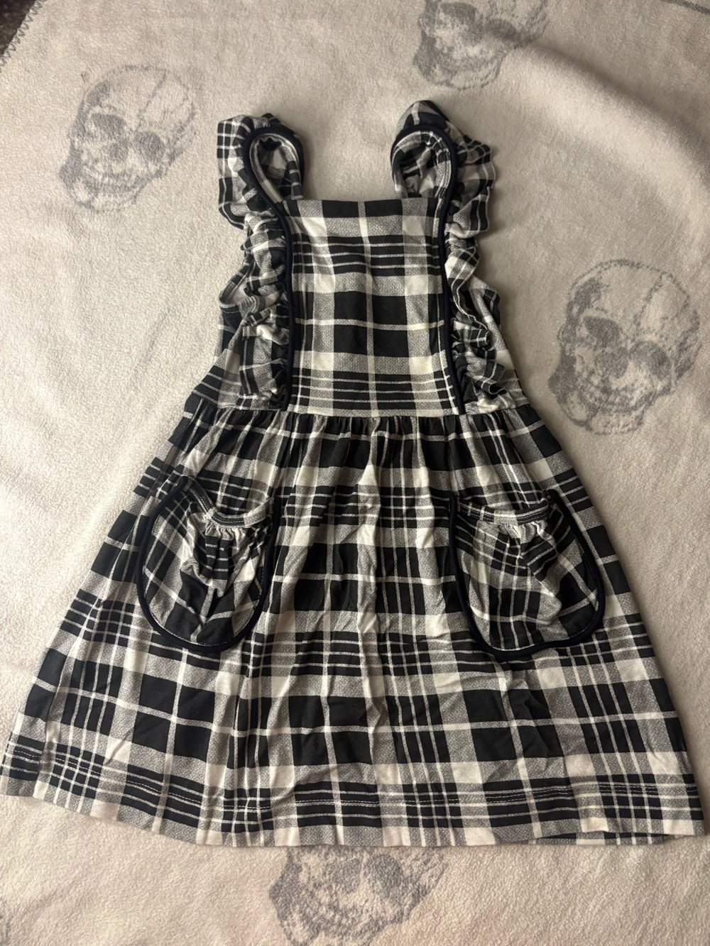Kate Quinn Ruffle Button Down Sleevless Dress with Pockets 🌵2T
